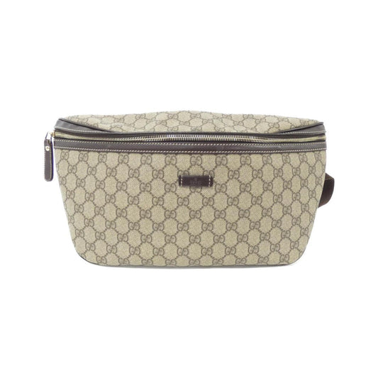 GUCCI  GG Supreme Monogram Belt Bag Dark Brown