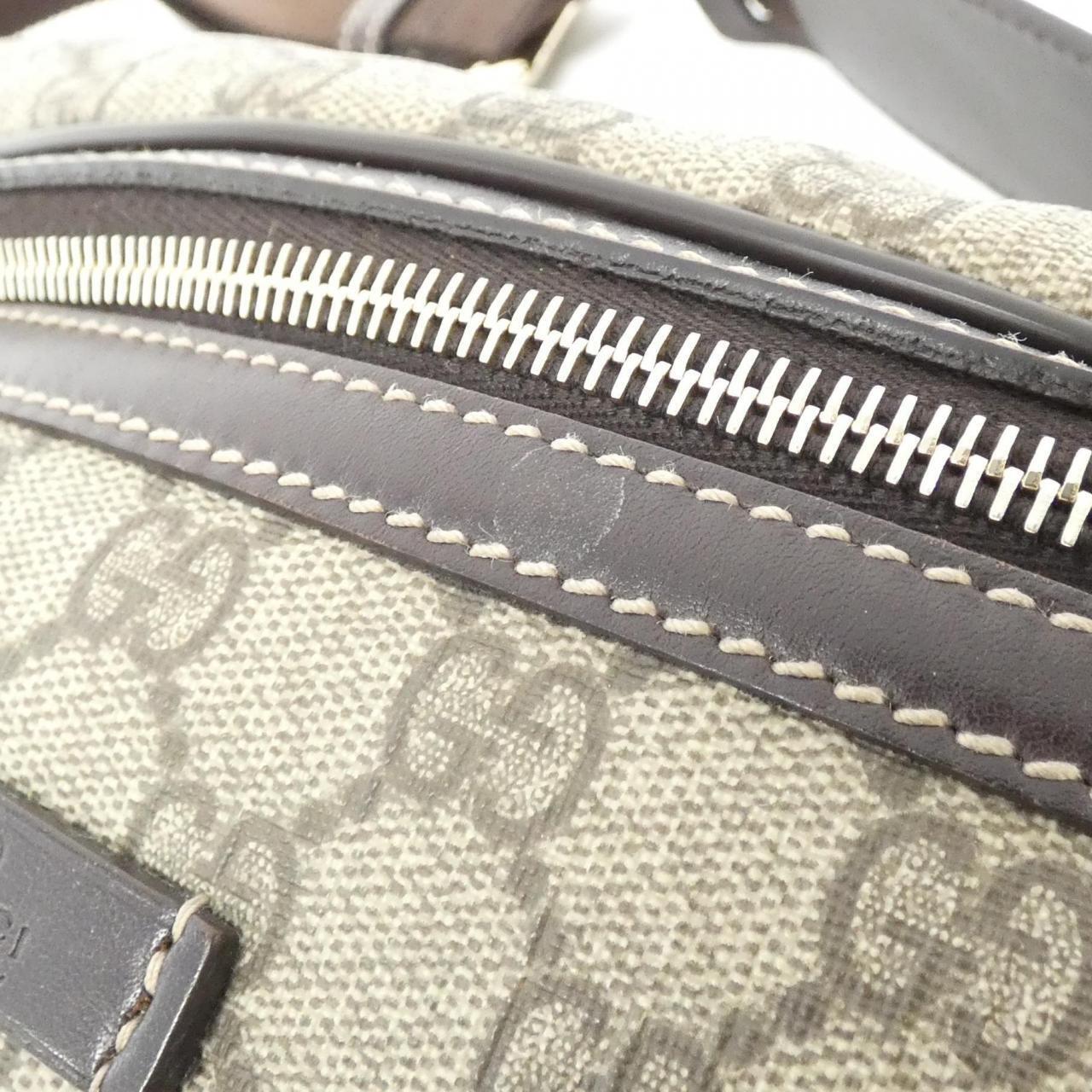 GUCCI  GG Supreme Monogram Belt Bag Dark Brown
