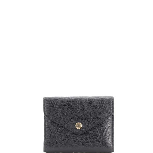 $795 Louis Vuitton Empreinte Zoe Wallet Black CONSIGNMENT