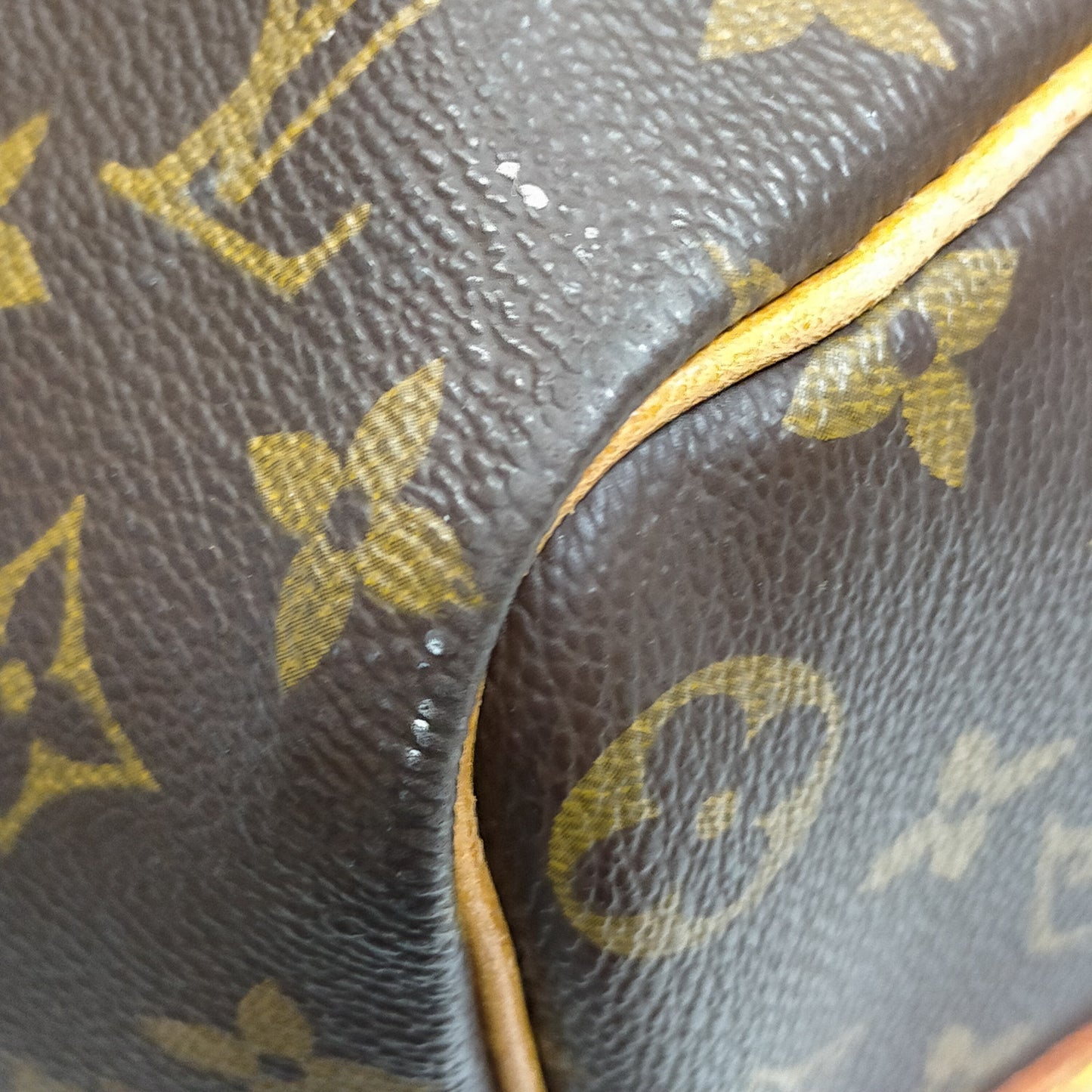 $2650 1991 Louis Vuitton LV Boston Bag Keepall Bandouliere 45 Brown Monogram MI0911