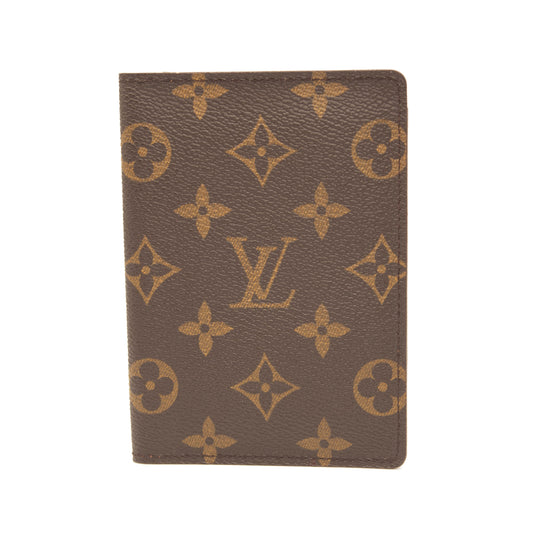 Louis Vuitton Passport Cover Brown Monogram Canvas Clutch