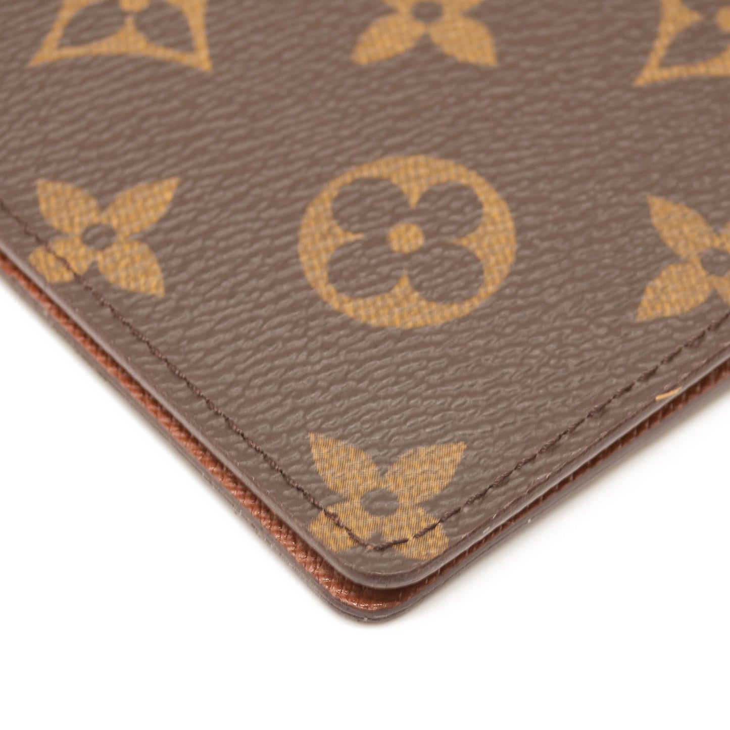 Louis Vuitton Passport Cover Brown Monogram Canvas Clutch