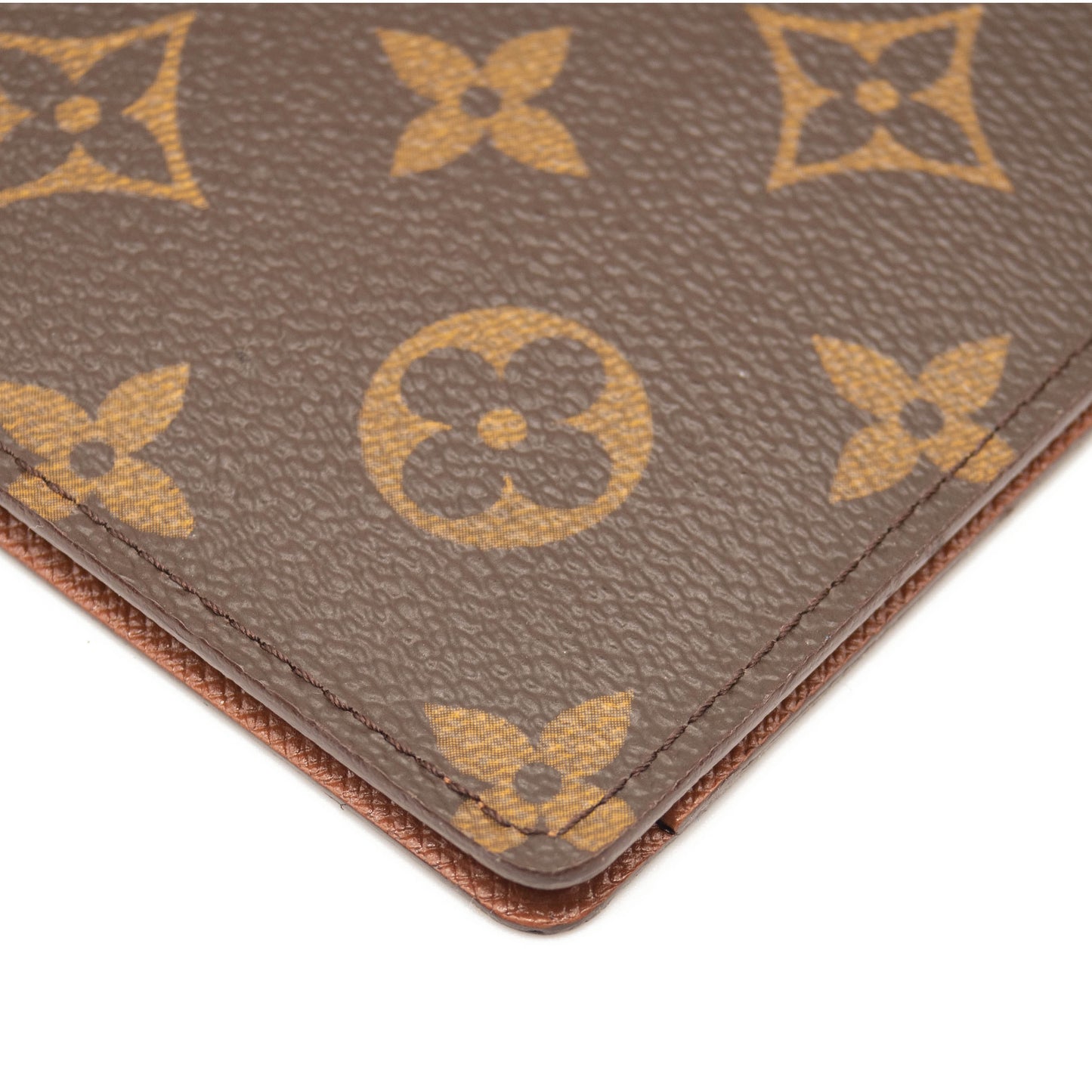 Louis Vuitton Passport Cover Brown Monogram Canvas Clutch