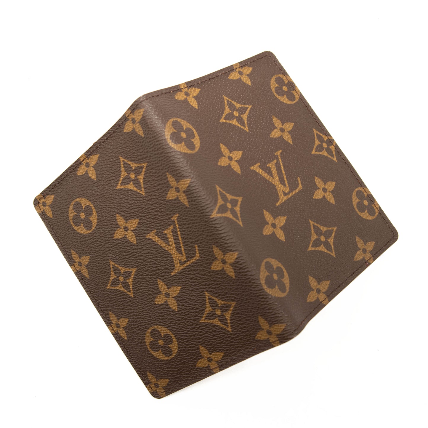 Louis Vuitton Passport Cover Brown Monogram Canvas Clutch