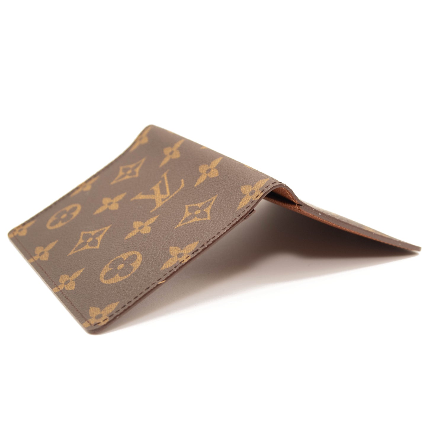 Louis Vuitton Passport Cover Brown Monogram Canvas Clutch