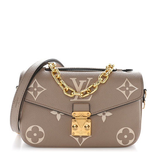 Louis Vuitton Empreinte Pochette Metis East West Bicolor Tortourelle