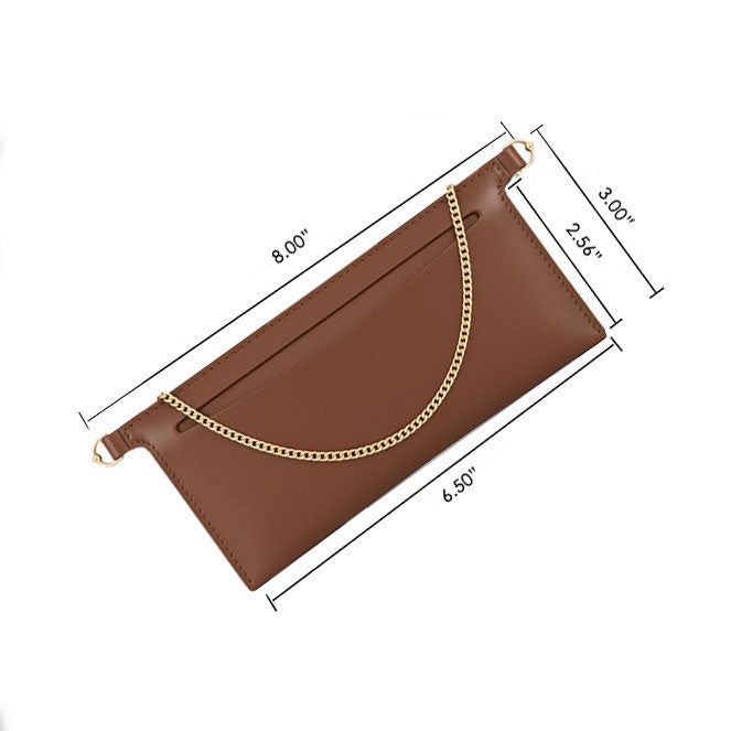 Brown Wallet Insert with Chain