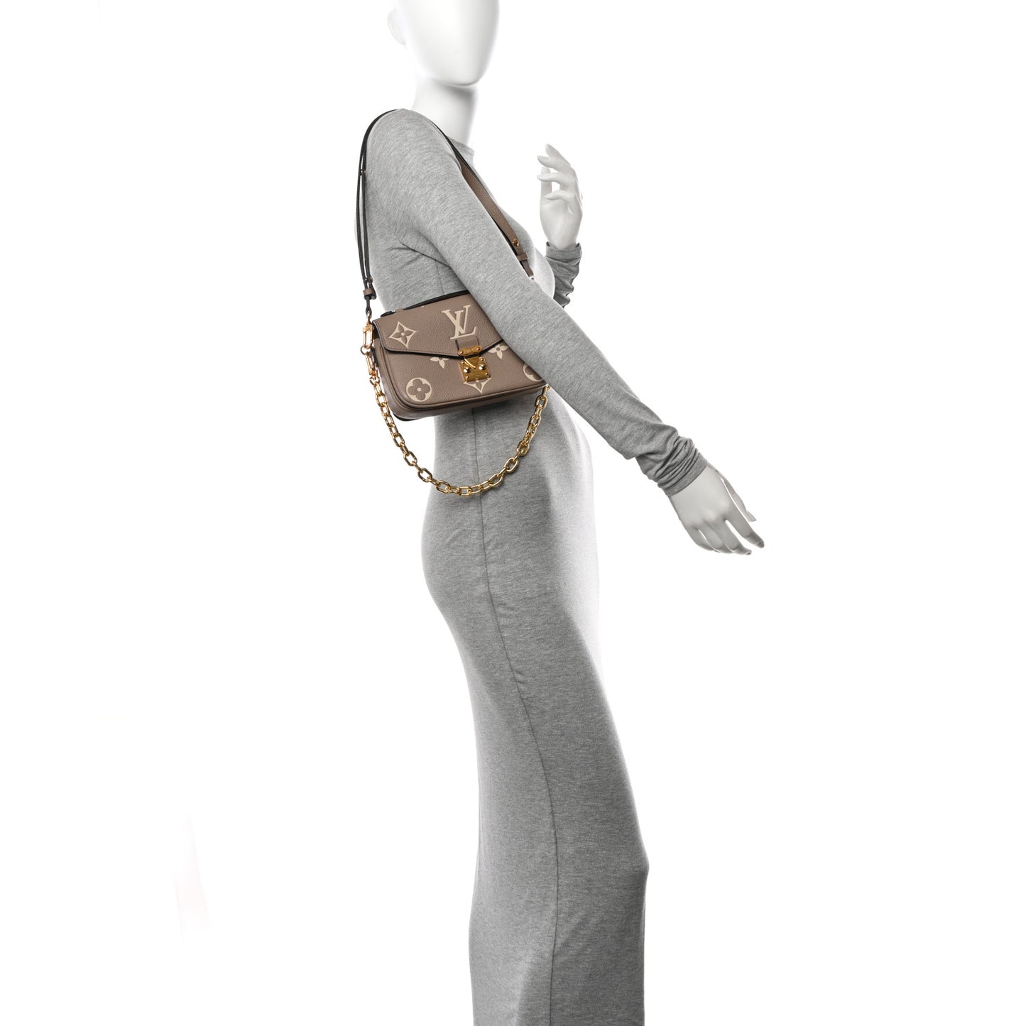 Louis Vuitton Empreinte Pochette Metis East West Bicolor Tortourelle