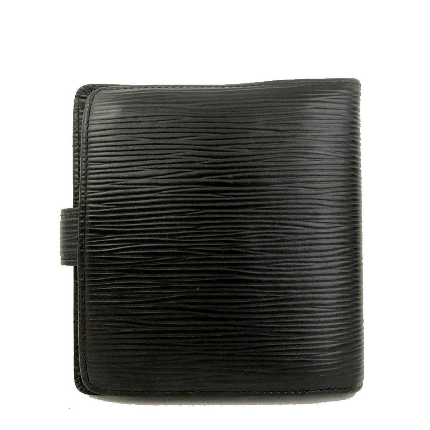1999 Louis Vuitton Epi Leather Porte Billes Compact Wallet Black MI0979