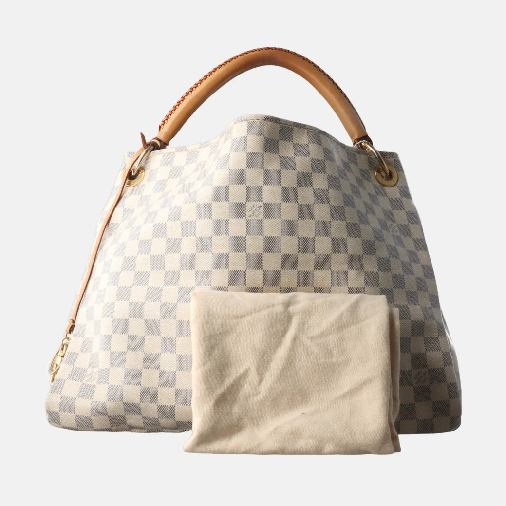 Used Louis Vuitton Damier Azur Artsy MM Hobo