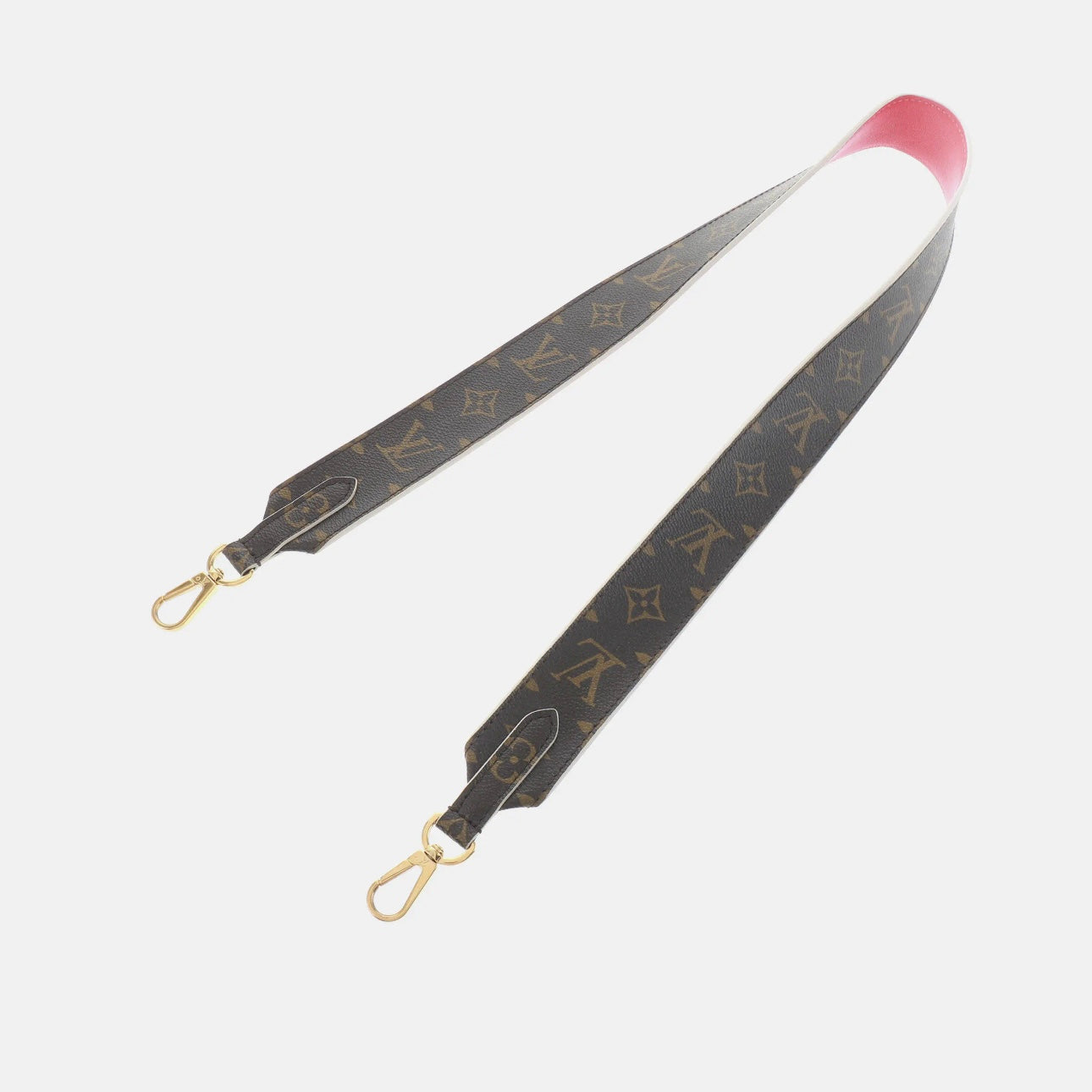 LOUIS VUITTON Monogram Bandouliere Shoulder Strap Pink