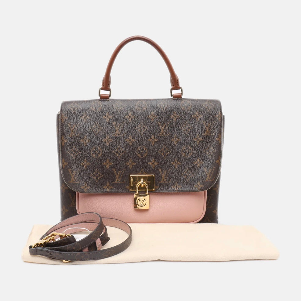 Louis Vuitton Monogram Marignan Pink Shoulder Bag