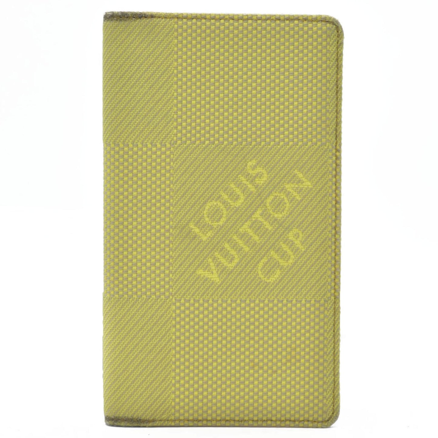 AUCTION $510 Louis Vuitton  Damier Geant Americas Cup Card Holder Wallet Yellow