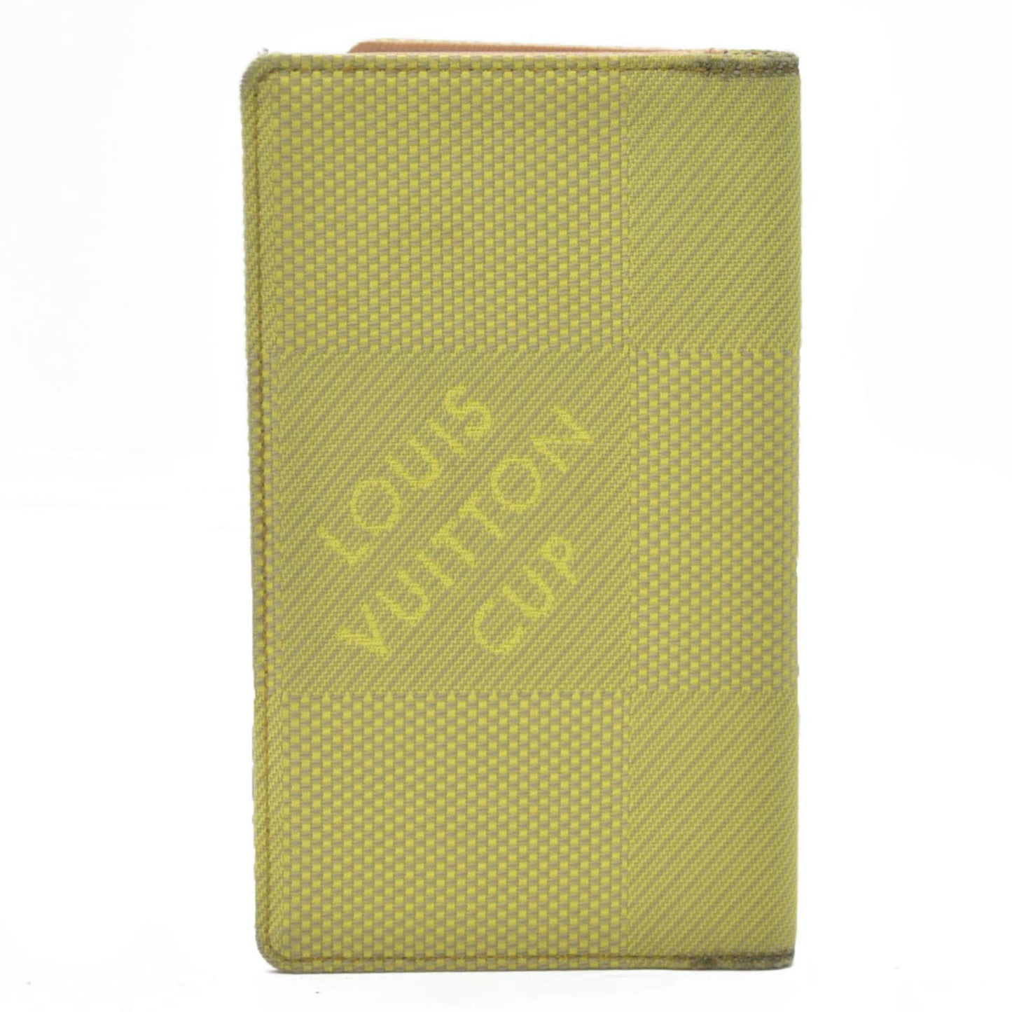 AUCTION $510 Louis Vuitton  Damier Geant Americas Cup Card Holder Wallet Yellow
