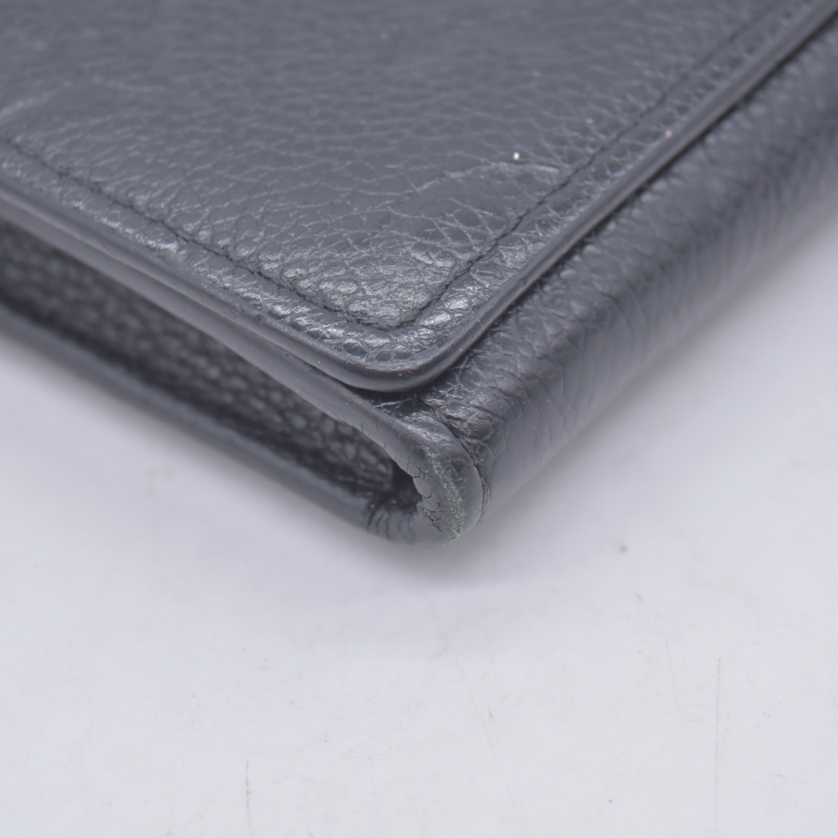 $480 2016 Louis Vuitton Empreinte Business Card Holder Black CA1196