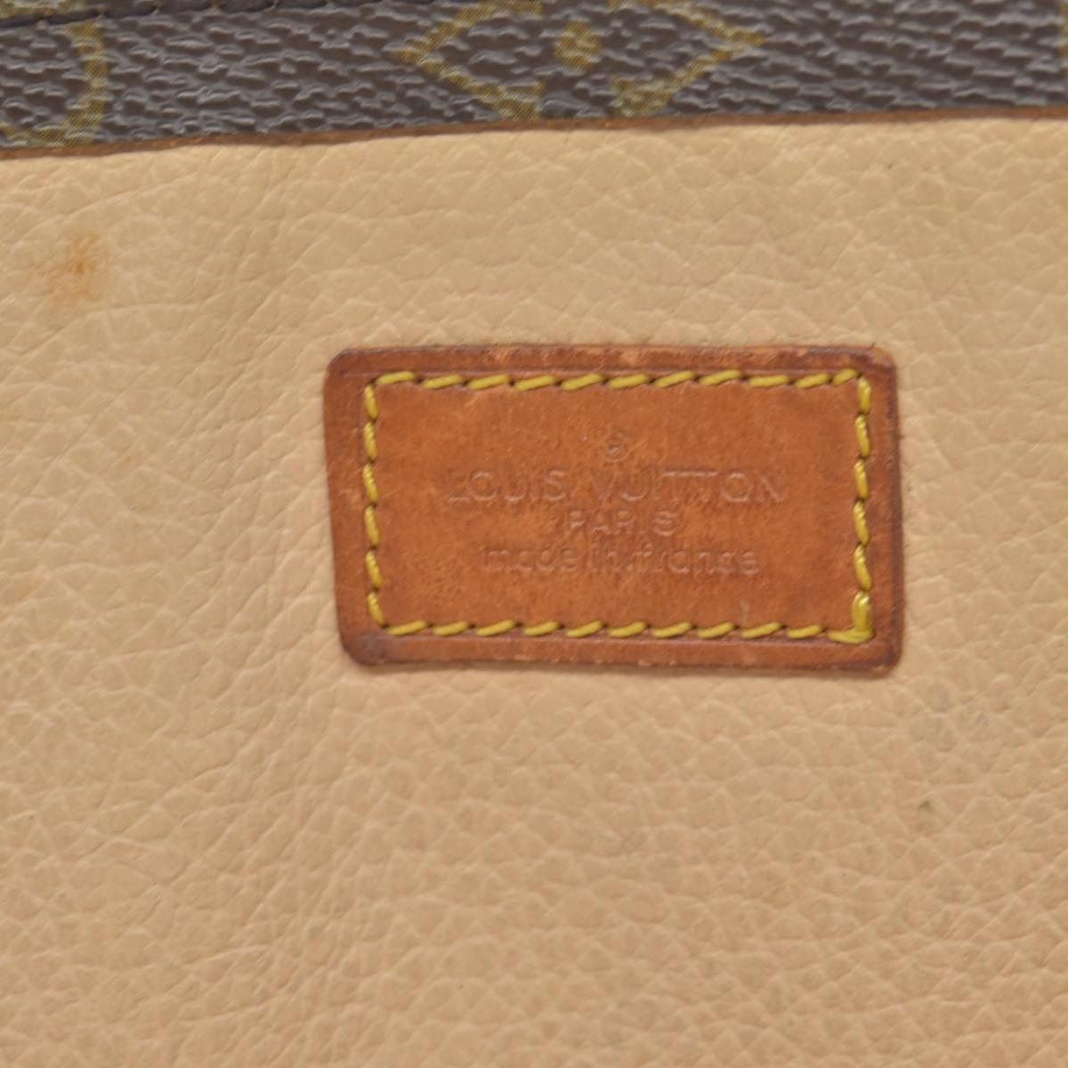 $1340 Louis Vuitton LV Hand Bag Sac Plat Brown Monogram