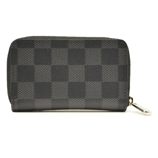Louis Vuitton  Damier Graphite Zippy Coin Purse Vertical MI5118