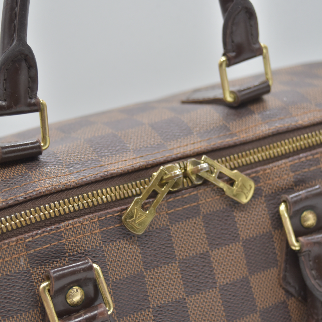 $2040 2012 Louis Vuitton Bandouliere Speedy 30 Damier Ebene SP2182