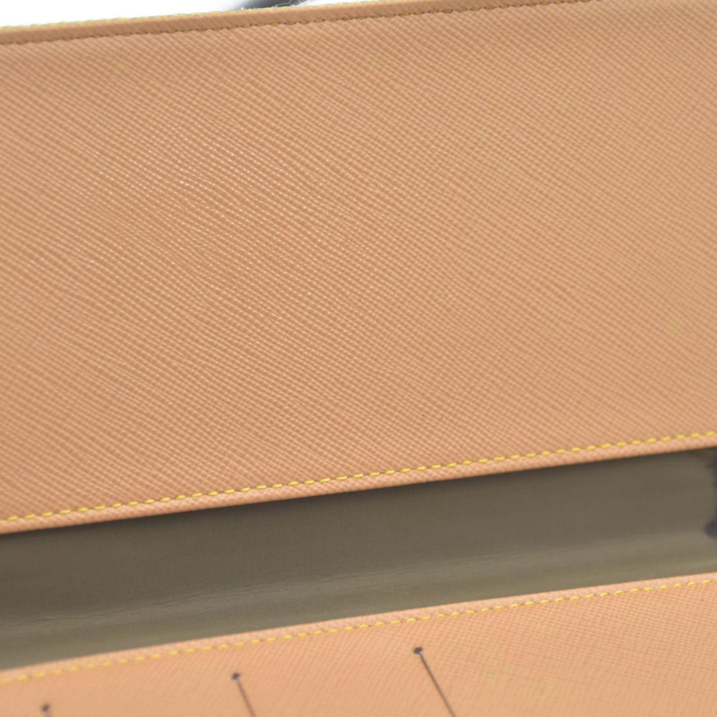 AUCTION $510 Louis Vuitton  Damier Geant Americas Cup Card Holder Wallet Yellow