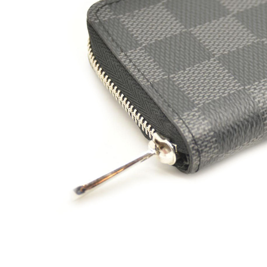 Louis Vuitton  Damier Graphite Zippy Coin Purse Vertical MI5118