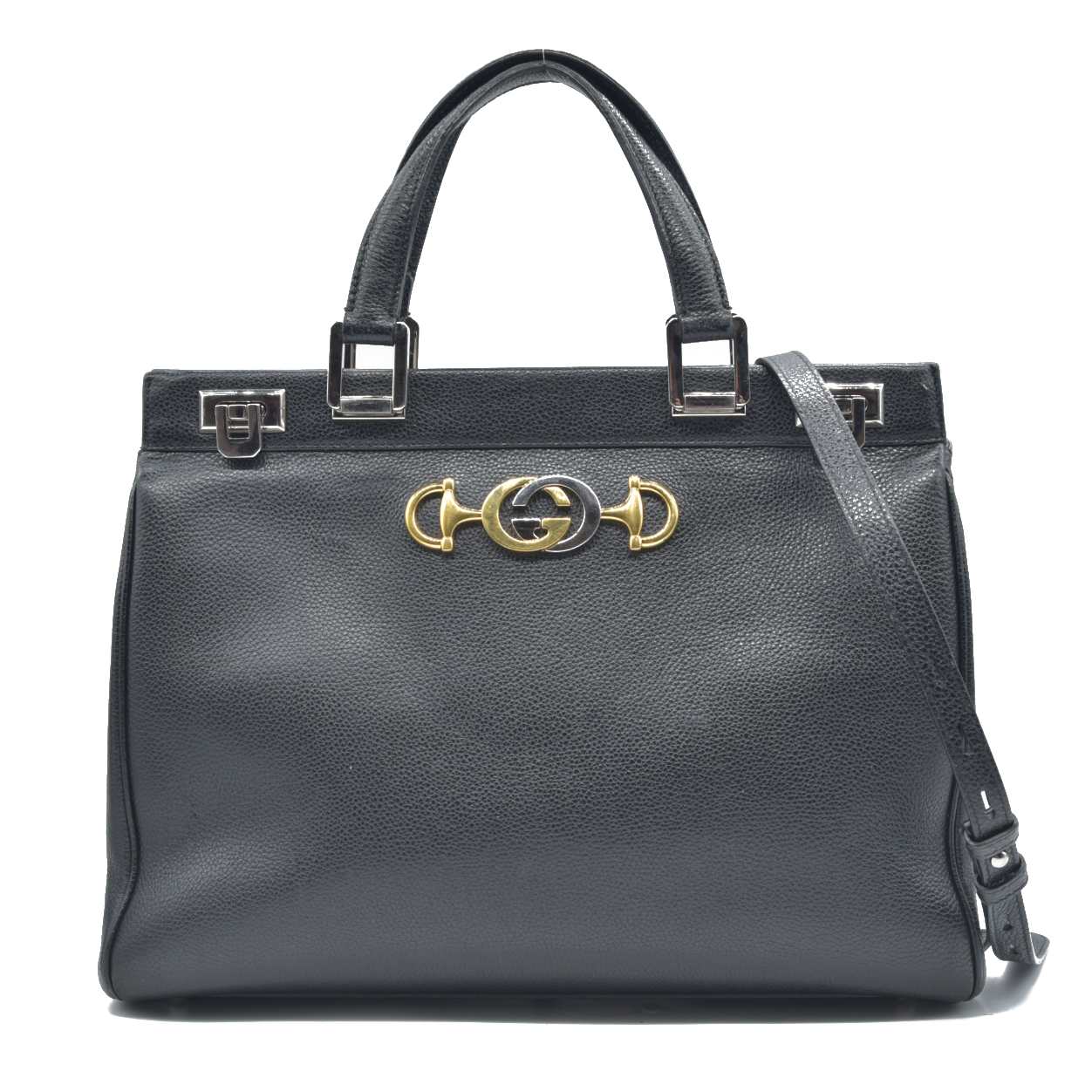 $4500 GUCCI Zumi Medium Top Handle 2-Way Bag