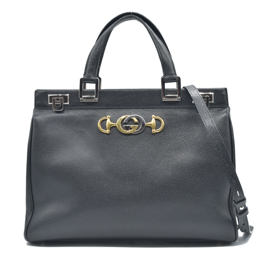 $4500 GUCCI Zumi Medium Top Handle 2-Way Bag
