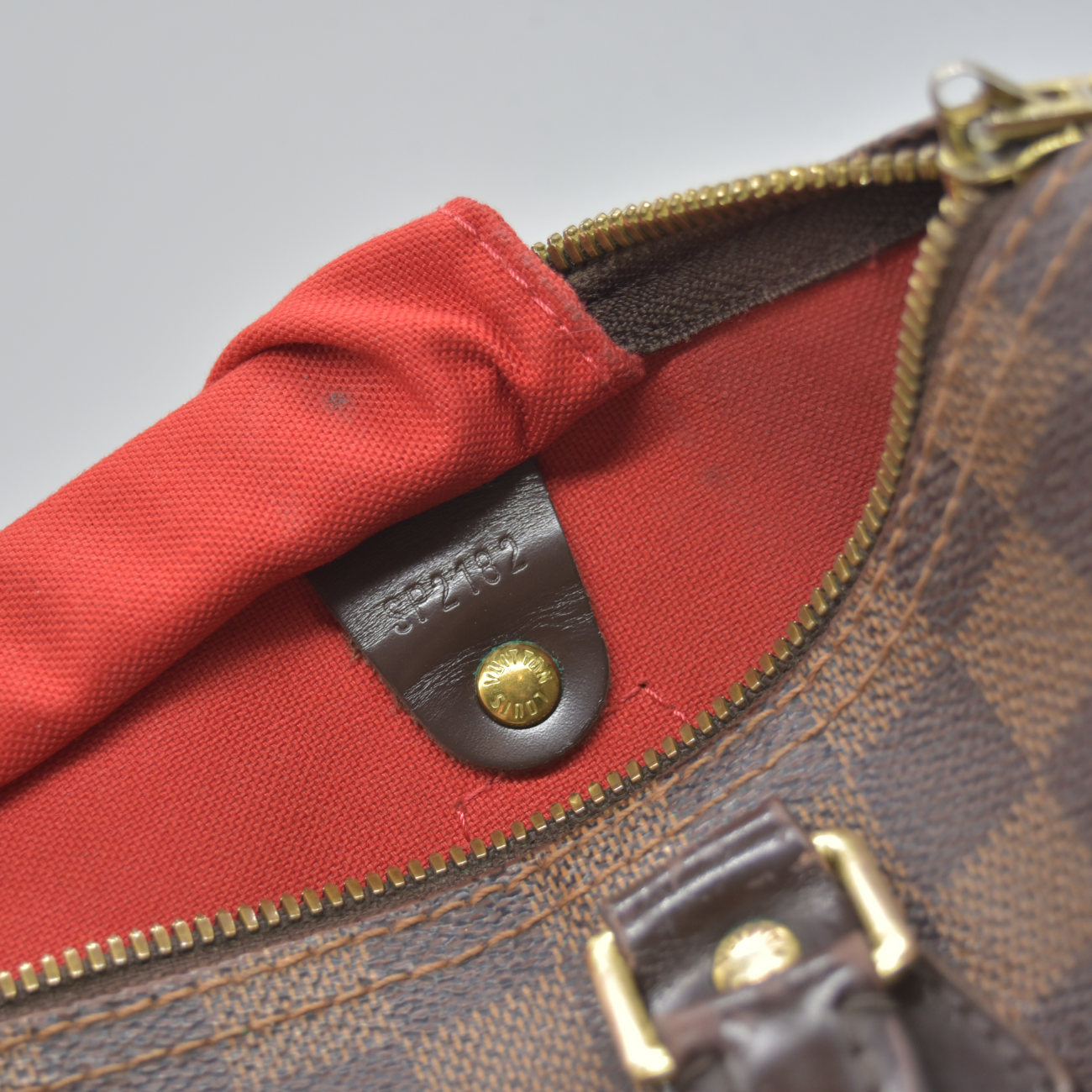 $2040 2012 Louis Vuitton Bandouliere Speedy 30 Damier Ebene SP2182