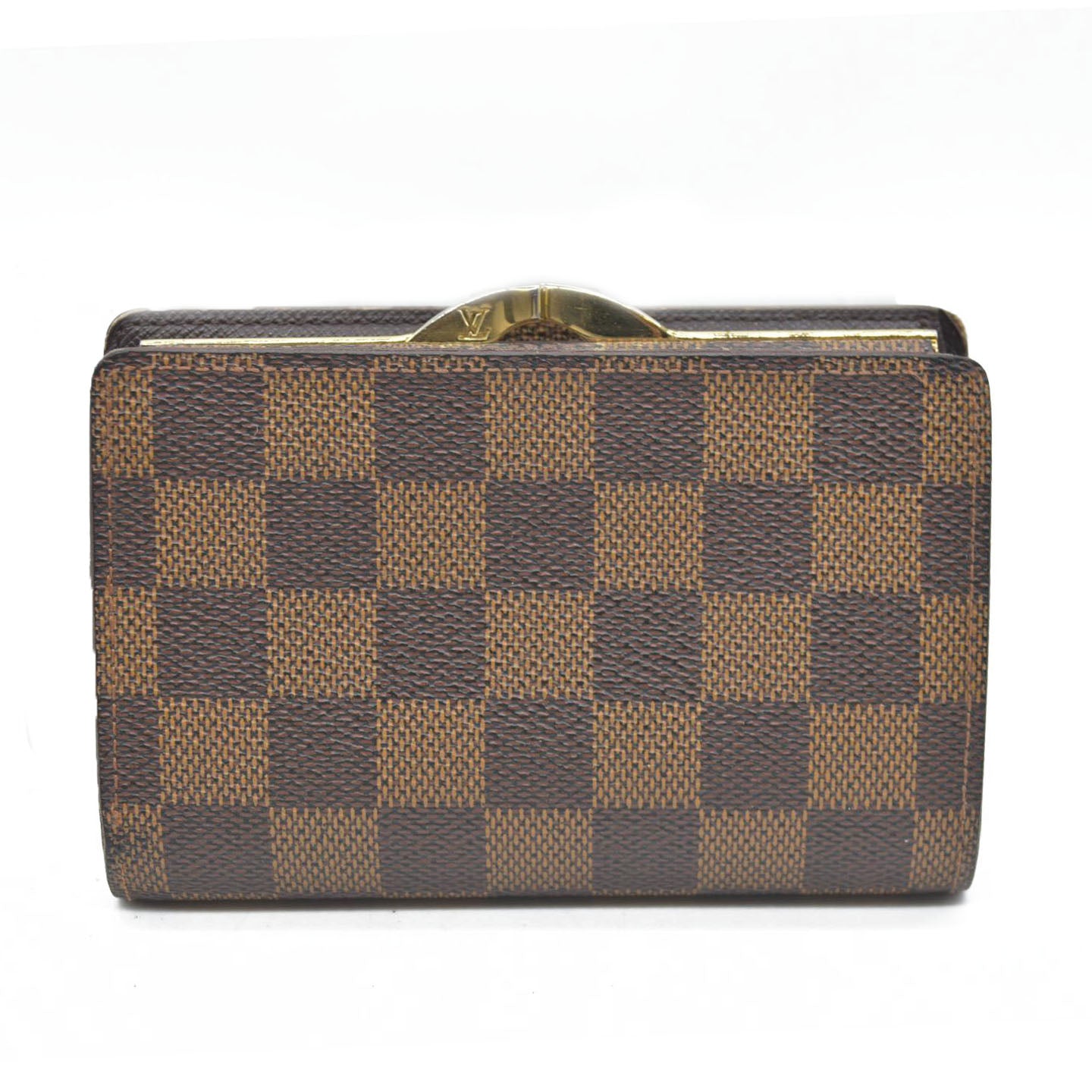 $675 Louis Vuitton Damier Porte Monnaie Billets Viennois Bifold Wallet MI1926