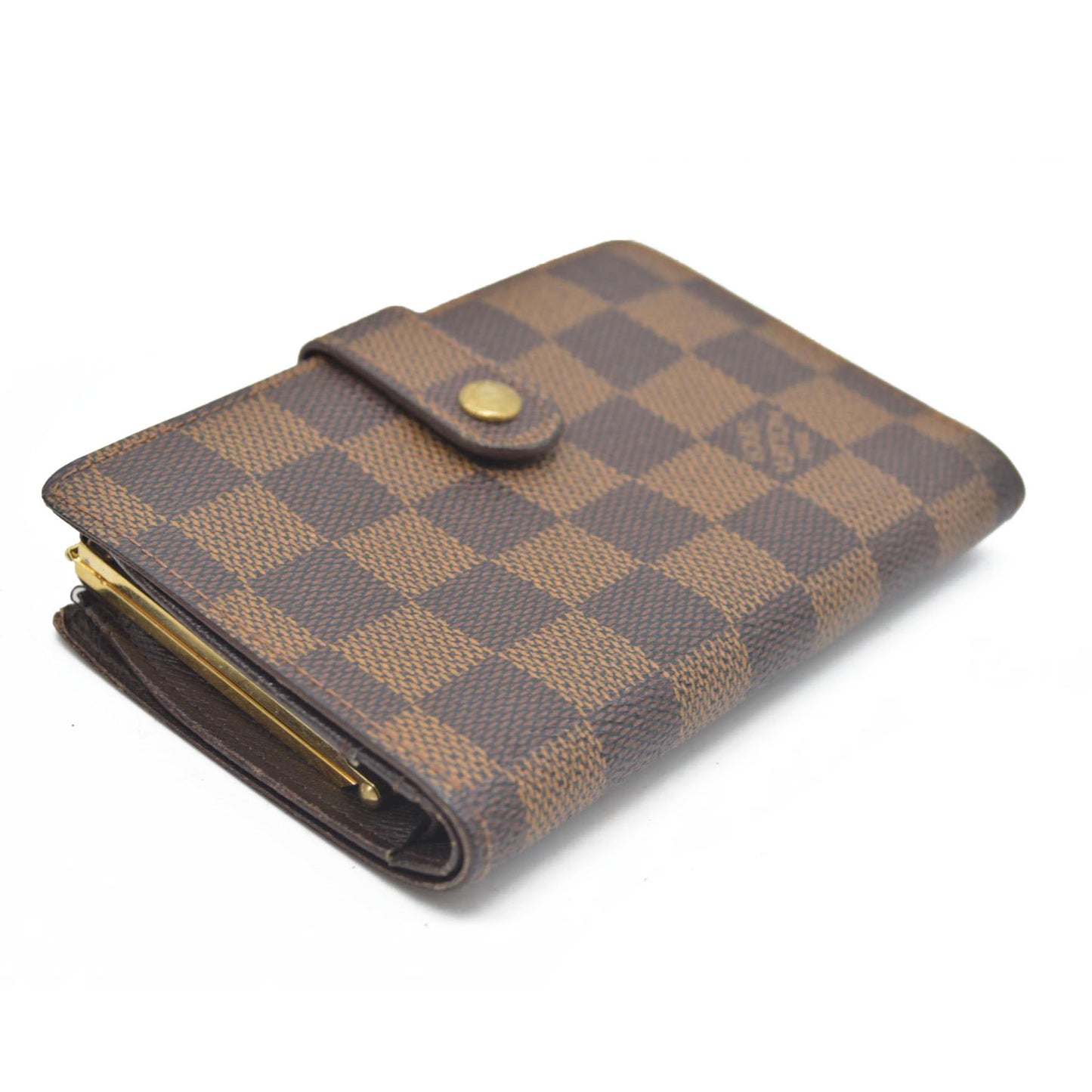 $675 Louis Vuitton Damier Porte Monnaie Billets Viennois Bifold Wallet MI1926