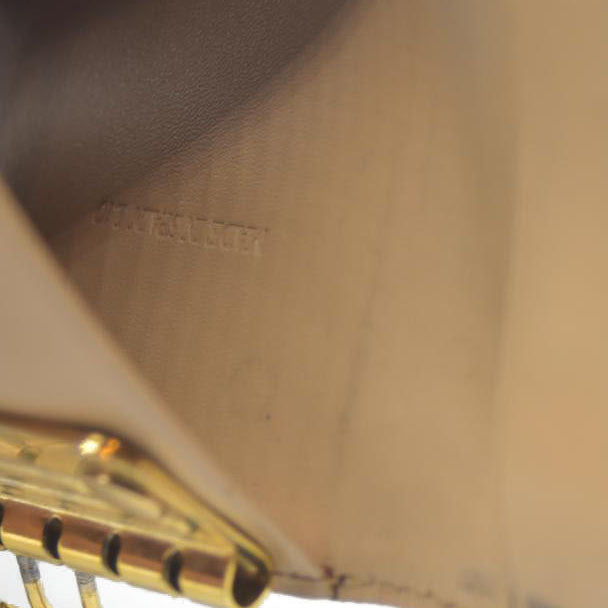 $330 CELINE C Macadam Suede Leather 6 Ring Key Case Brown