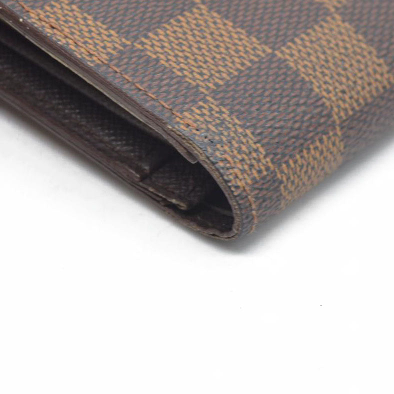$675 Louis Vuitton Damier Porte Monnaie Billets Viennois Bifold Wallet MI1926