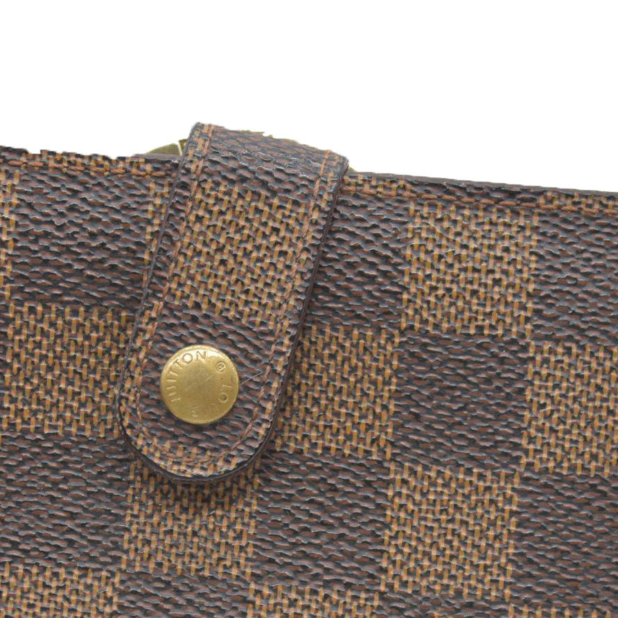 $675 Louis Vuitton Damier Porte Monnaie Billets Viennois Bifold Wallet MI1926