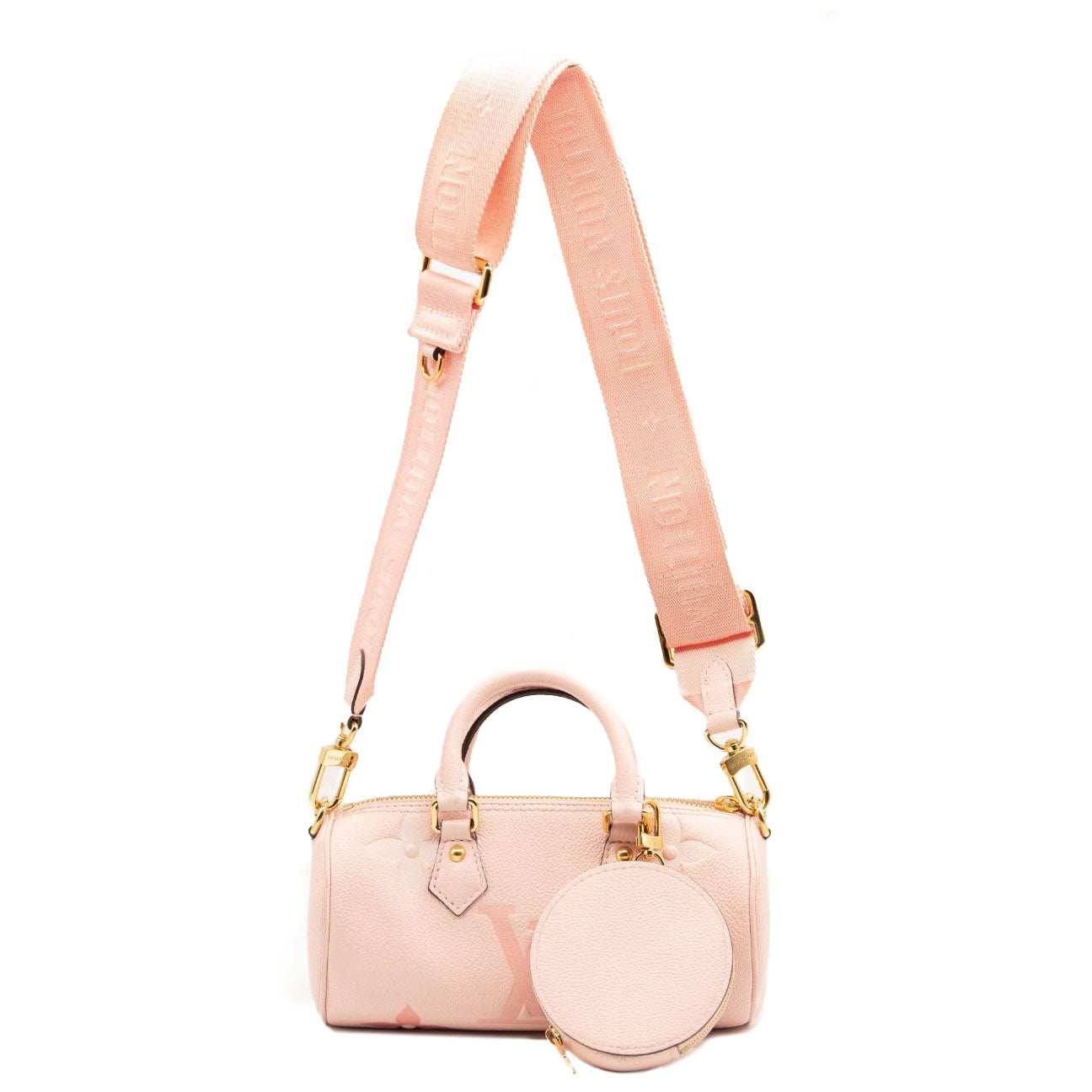 LOUIS VUITTON Empreinte Monogram Giant By The Pool Papillon BB Bouton De Rose