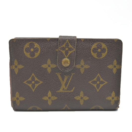 $675  Louis Vuitton Monogram Porte Monnaie Billets Viennois Bifold Wallet TH0041