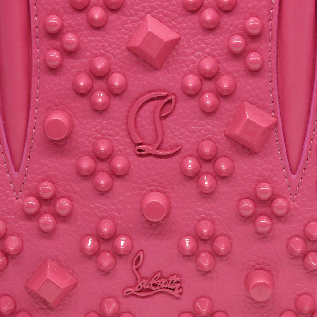 CHRISTIAN LOUBOUTIN  Calfskin Spikes Loubinthesky Mini Paloma Fuchsia