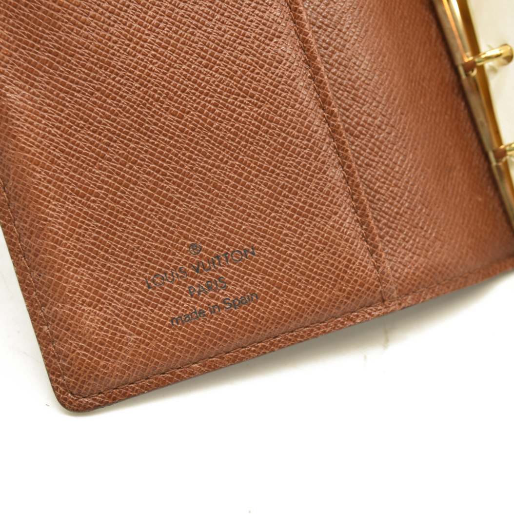 Louis Vuitton  Monogram Small Ring Agenda  CA1917