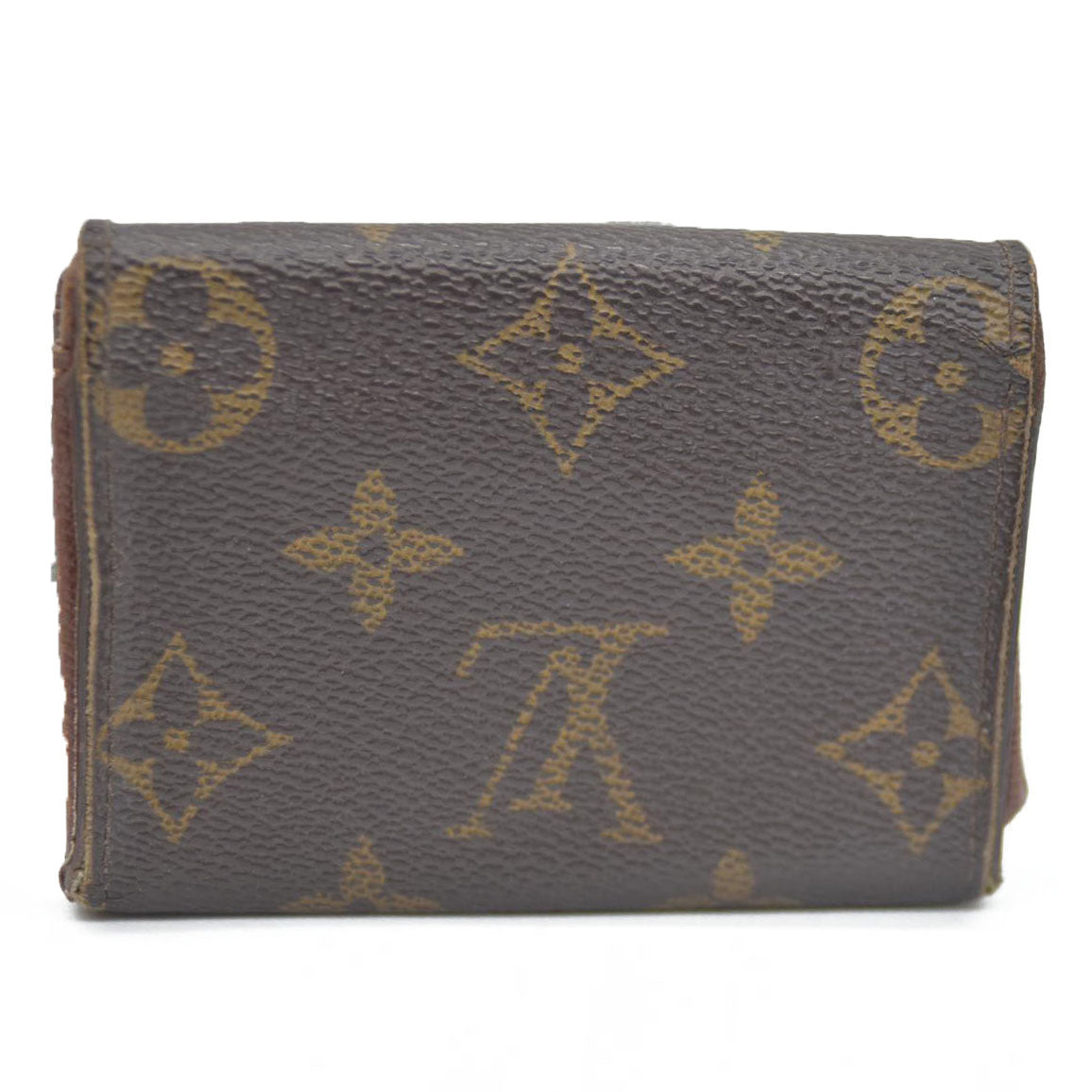Louis Vuitton $430 Monogram Porte Monnaie Plat Coin Purse Wallet MI1027