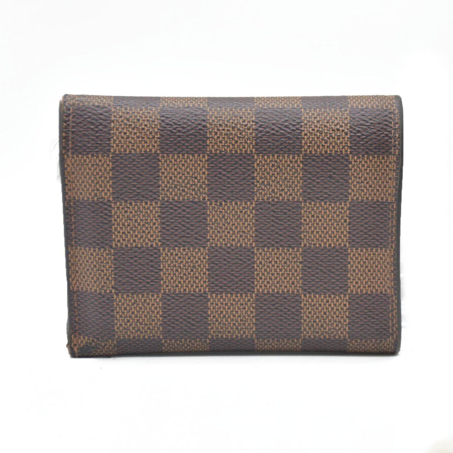 $605 Louis Vuitton Damier Ebene Victorine Wallet Rose Ballerine