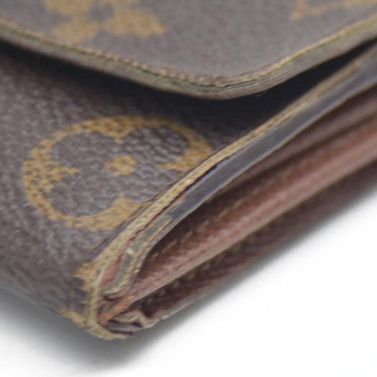 Louis Vuitton $430 Monogram Porte Monnaie Plat Coin Purse Wallet MI1027
