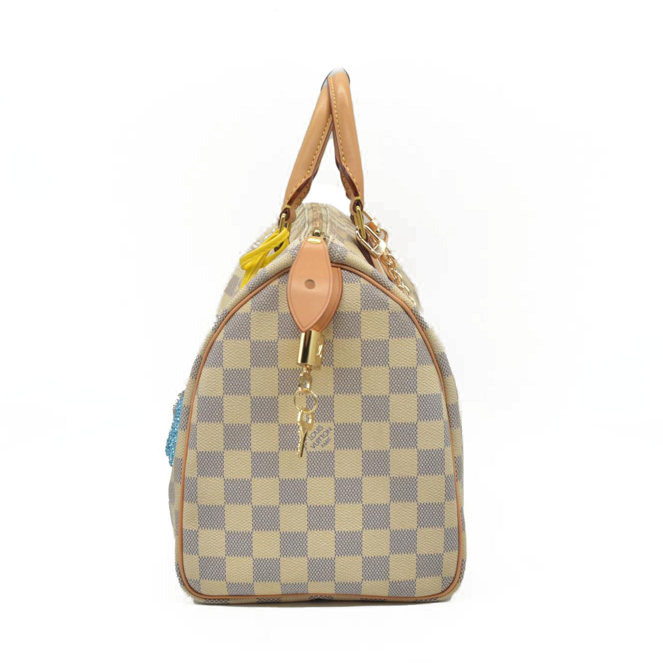 $1550 Louis Vuitton Damier Azur Speedy 30 DU4180 CONSIGNMENT