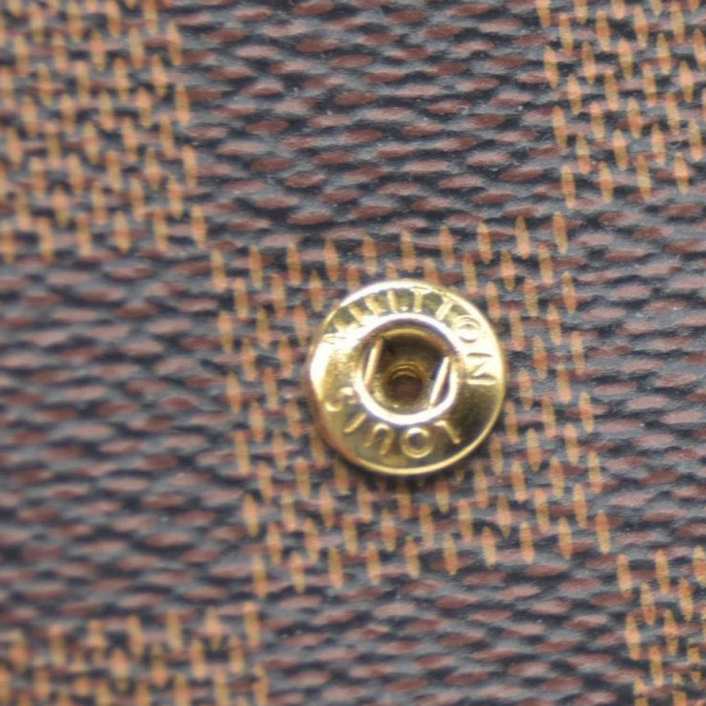 $605 Louis Vuitton Damier Ebene Victorine Wallet Rose Ballerine