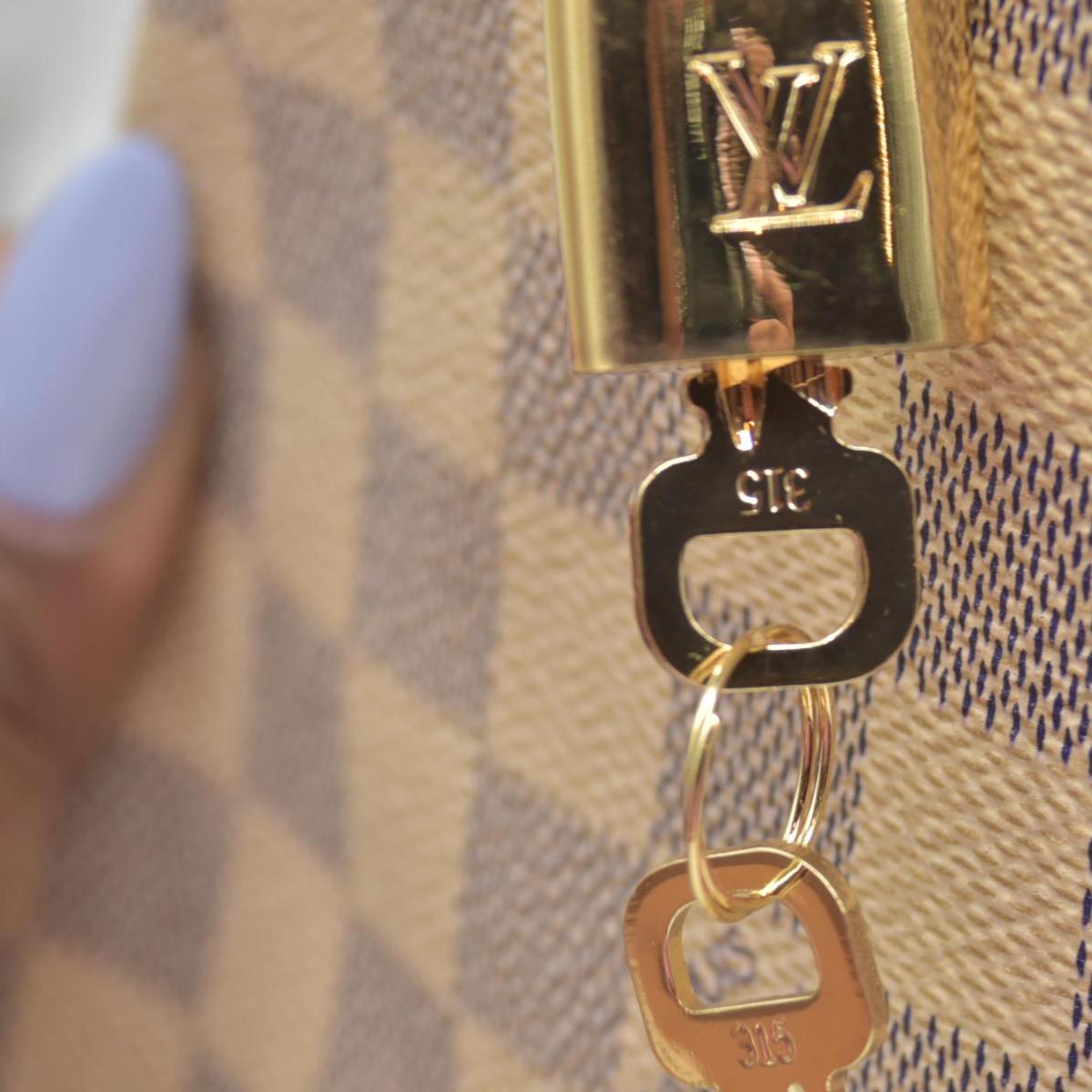 $1550 Louis Vuitton Damier Azur Speedy 30 DU4180 CONSIGNMENT