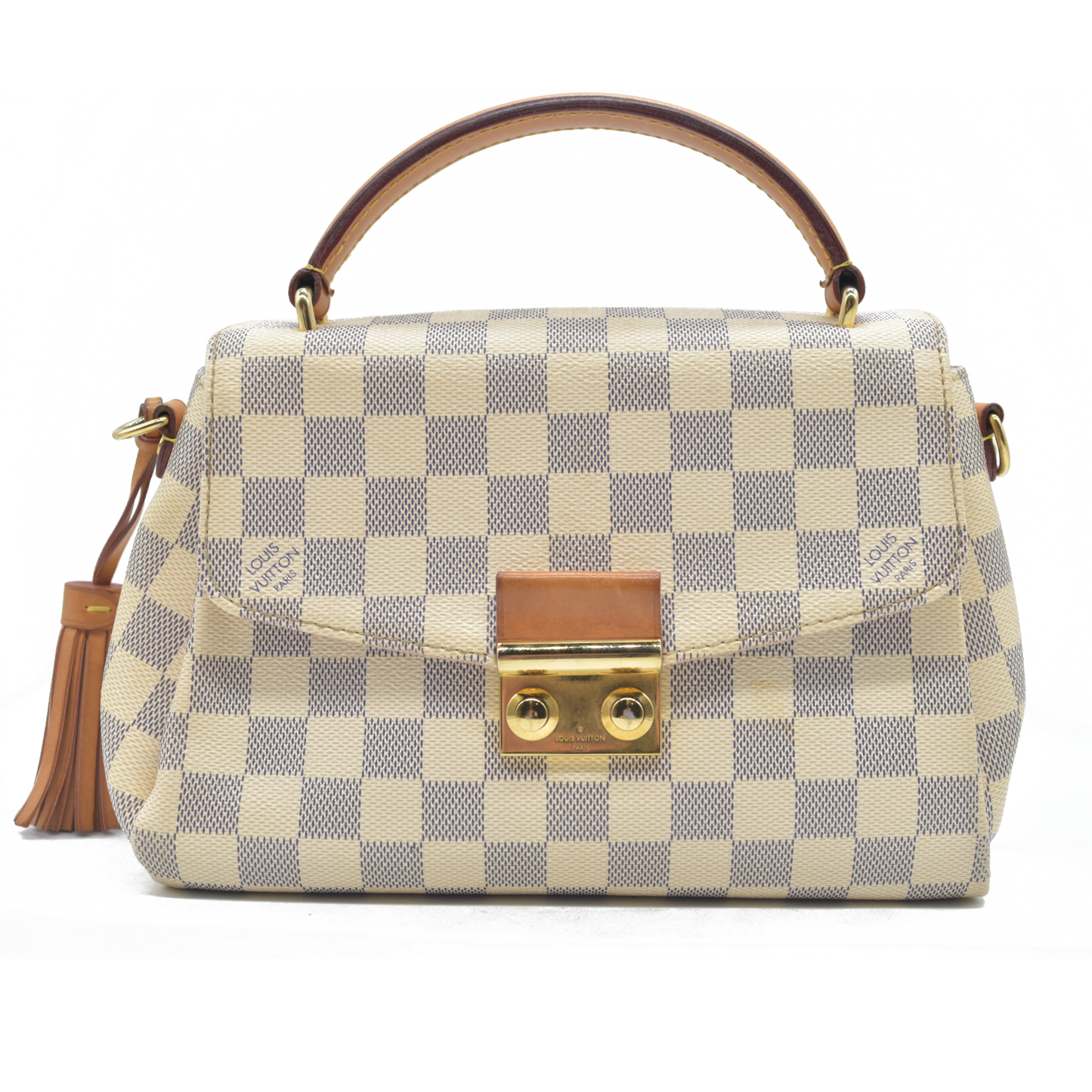$2000 2016 Louis Vuitton Damier Azur Canvas Croisette Bag TR3116