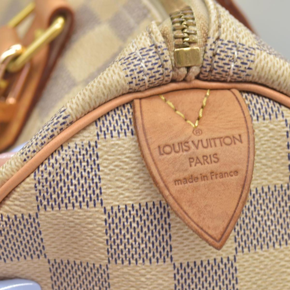 $1550 Louis Vuitton Damier Azur Speedy 30 DU4180 CONSIGNMENT