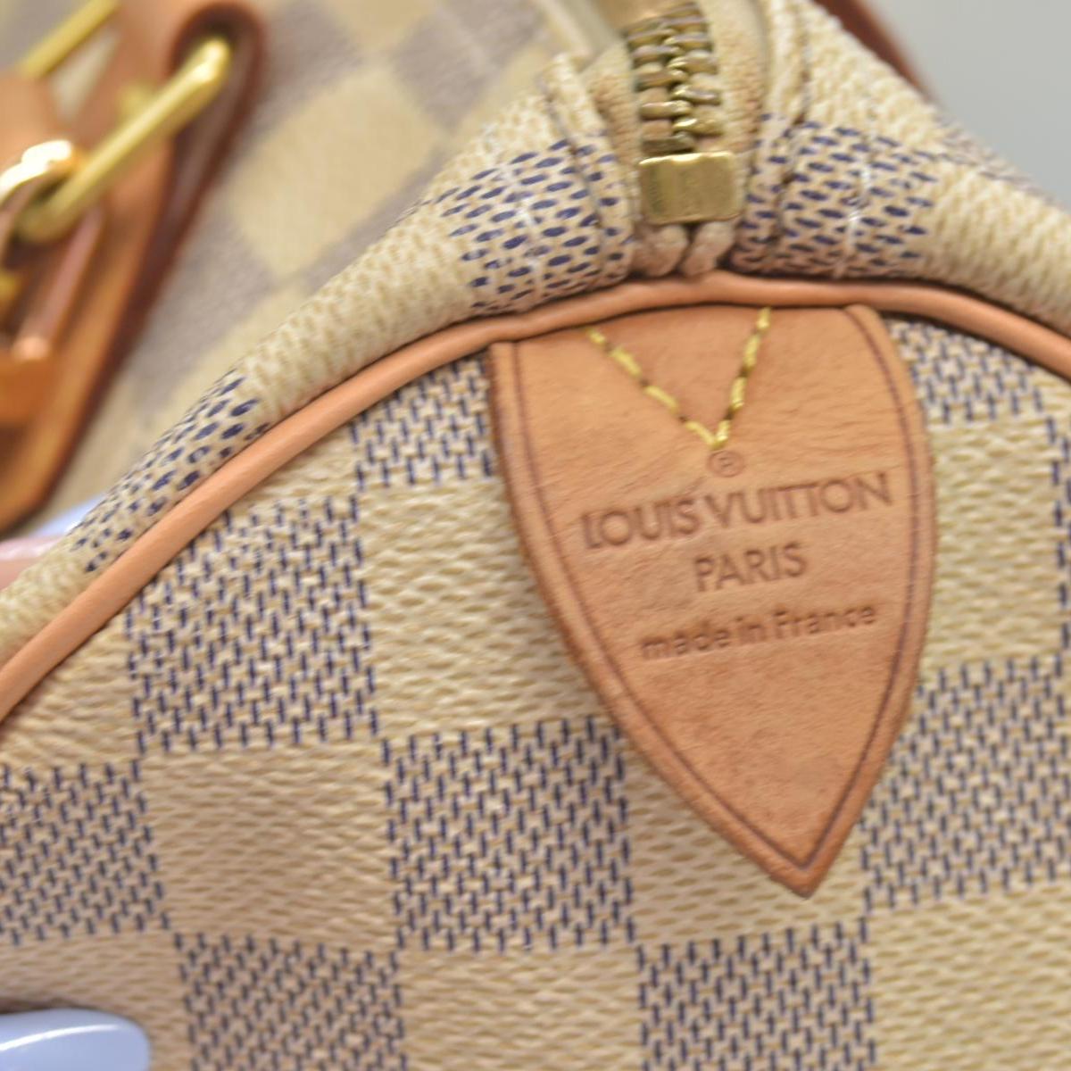 $1550 Louis Vuitton Damier Azur Speedy 30 DU4180 CONSIGNMENT