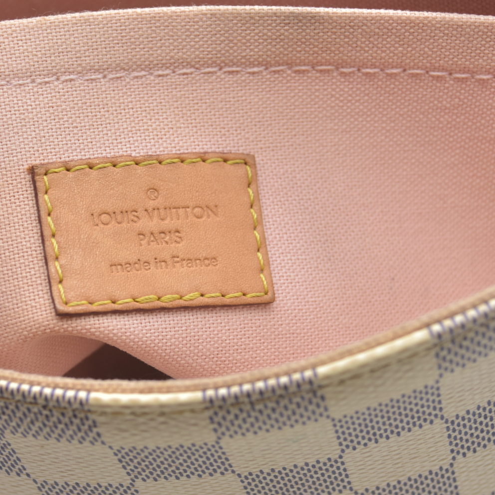 $2000 2016 Louis Vuitton Damier Azur Canvas Croisette Bag TR3116