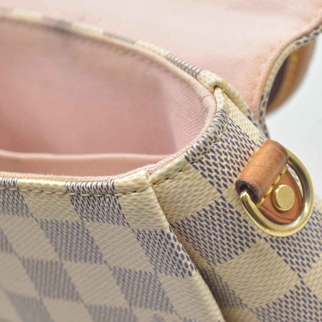 $2000 2016 Louis Vuitton Damier Azur Canvas Croisette Bag TR3116