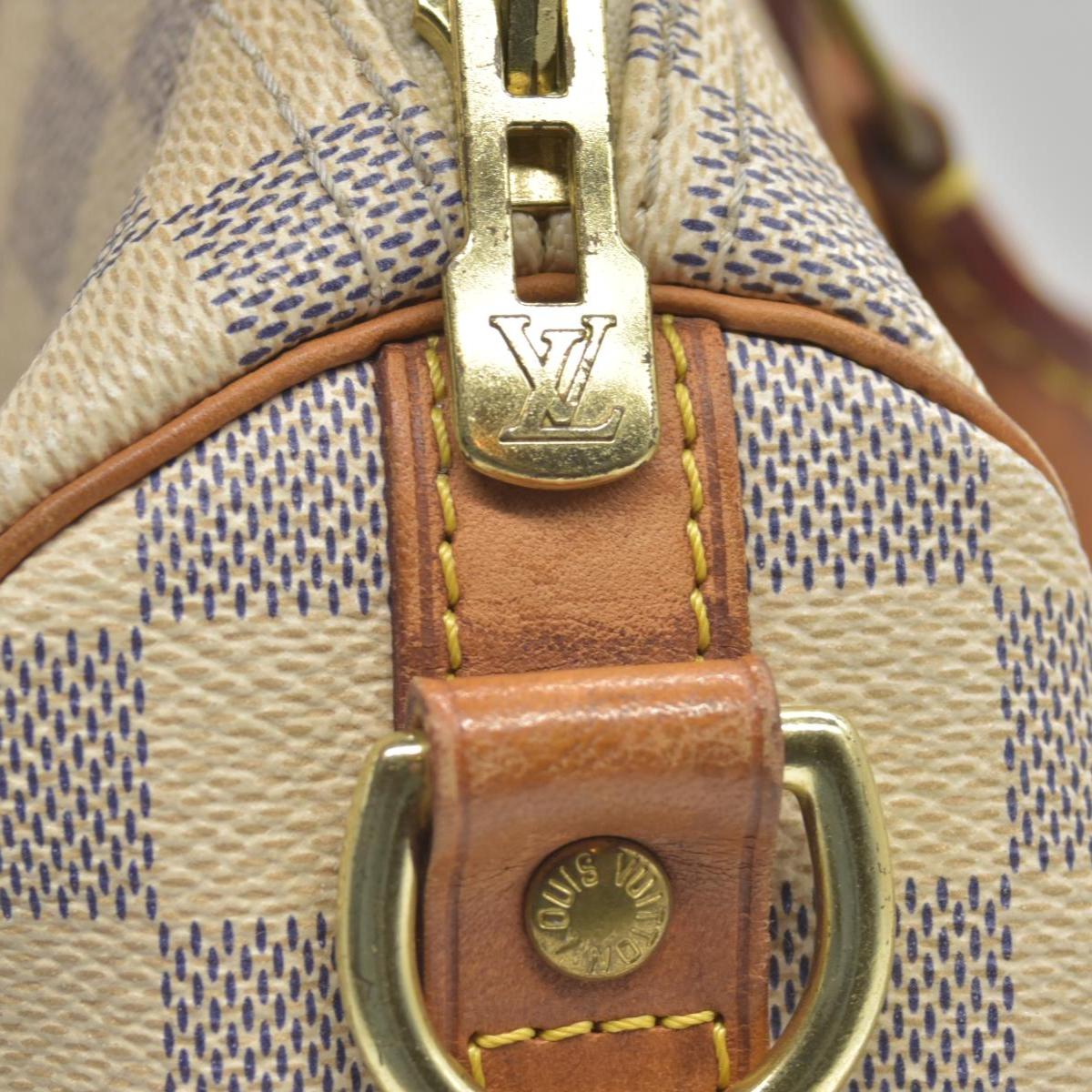$1980 Louis Vuitton Damier Azur Speedy Bandouliere 30 SP2174