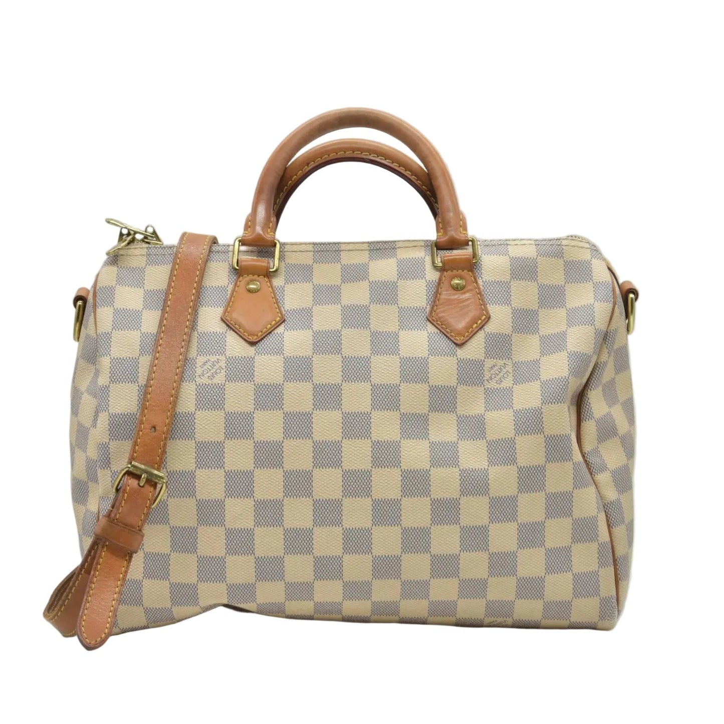$1980 Louis Vuitton Damier Azur Speedy Bandouliere 30 SP2174