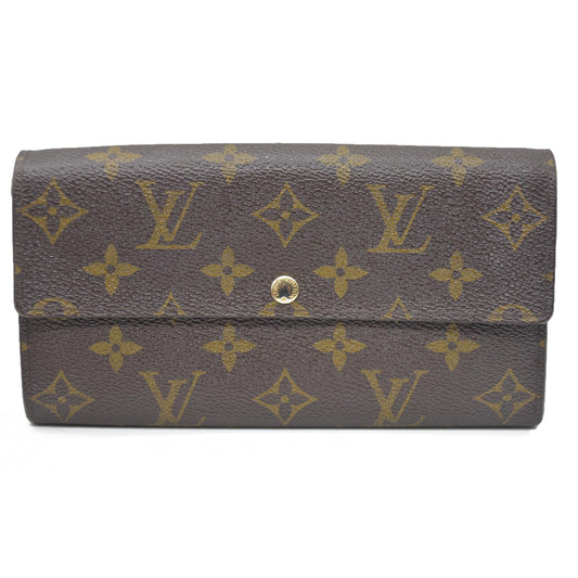 Louis Vuitton  $720 Monogram Portefeiulle Sarah Long Bifold Wallet CA2192